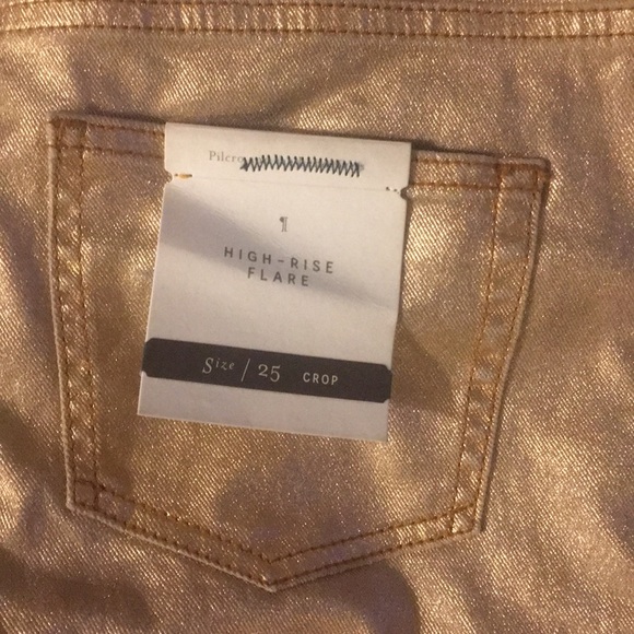 Anthropologie gold pilcro high rise flared jeans - Picture 4 of 5